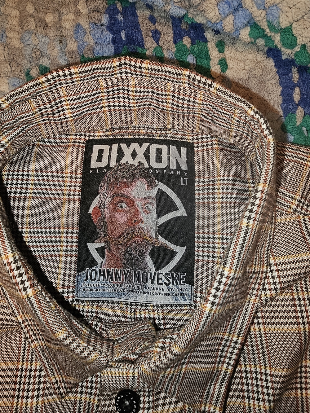 DIXXON Brown Plaid Button-Down Shirt with Subtle Orange Accent (Noveske 3.0)